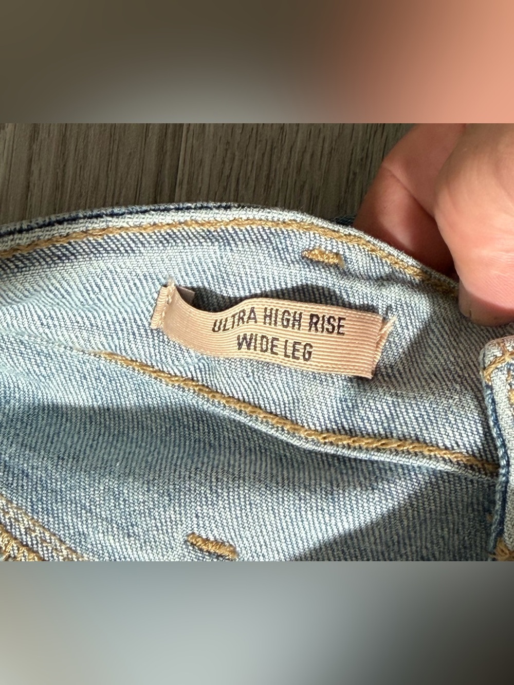 Ariat Real Denim 27R Ultra High Rise Wide Leg Jeans Women’s Light Wash NWT - Picture 7 of 16